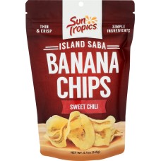 SUN TROPICS: Sweet Chili Banana Chips, 5.1 oz