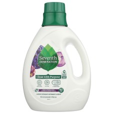 SEVENTH GENERATION: Liquid Laundry Detergent Fresh Lavender, 90 fo