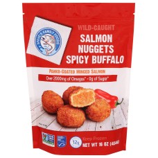 STEVES FAMILY FOODS: Spicy Buffalo Salmon Nuggets, 16 oz