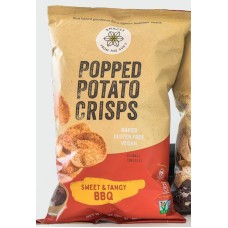 SNACKS FROM THE SUN: Popped Potato Crisps Sweet Tangy Bbq, 6 oz