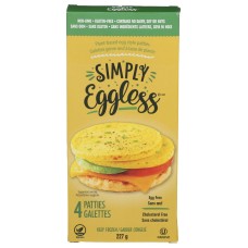 SIMPLY EGGLESS: Plant Based Egg Patties, 8 oz