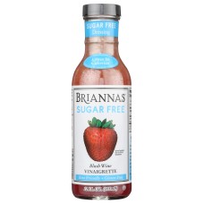 BRIANNAS: Sugar Free Blush Wine Vinaigrette, 12 oz
