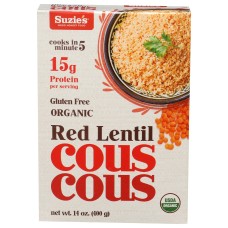 SUZIES: Red Lentil Couscous, 14 oz