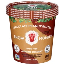 SNOW MONKEY: Chocolate Peanut Butter Anytime Dessert, 16 oz