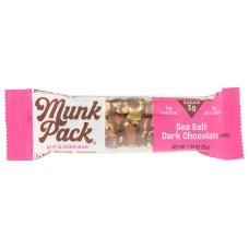MUNK PACK: Sea Salt Dark Chocolate Nut and Seed Bar, 1.23 oz
