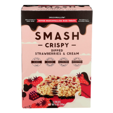 SMASHMALLOW: Smashcrispy Dipped Strawberries and Cream, 6 oz