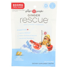 GINGER PEOPLE: Ginger Rescue Lozenges Extra Strength Soft, 3 oz