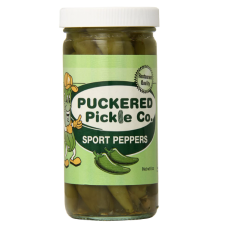 PUCKERED PICKLE: Sport Peppers, 8 oz