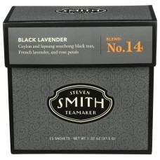 SMITH TEAMAKER: Black Lavender Tea, 15 bg