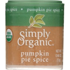 SIMPLY ORGANIC: Pumpkin Pie Spice, 0.46 oz