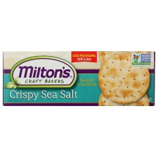 MILTONS: Gourmet Crackers Crispy Sea Salt, 6.8 oz