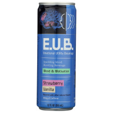 EMOTIONAL UTILITY BEVERAGE: Strawberry Vanilla Mood and Motivation Beverage, 12 fo