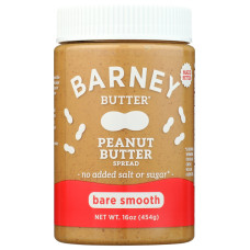 BARNEY BUTTER: Bare Smooth Peanut Butter, 16 oz BARNEY BUTTER: Bare Smooth Peanut Butter, 16 oz