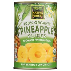 NATIVE FOREST: Organic Pineapple Slices, 15 oz