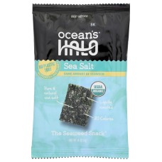 OCEANS HALO: Trayless Sea Salt Seaweed Snacks, 0.14 oz