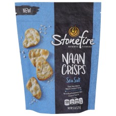 STONEFIRE: Sea Salt Naan Crisps, 6 oz