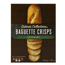 SABINES COLLECTIONS: Rosemary Baguette Crisps, 4.5 oz