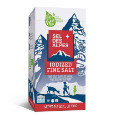 SEL DES ALPES: Iodized Fine Salt, 24.7 oz SEL DES ALPES: Iodized Fine Salt, 24.7 oz