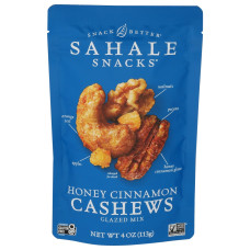 SAHALE SNACKS: Honey Cinnamon Cashews Mix, 4 oz