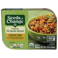 SEEDS OF CHANGE: Harvest Herb Organic Protein Bowl, 9 oz SEEDS OF CHANGE: Harvest Herb Organic Protein Bowl, 9 oz