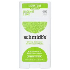 SCHMIDTS: Bergamot Lime Deodorant Stick, 2.65 oz