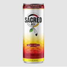 SACRED BEV: Pomegranate Lemonade Wellness Rtd, 12 fo