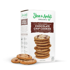STEVE & ANDYS ORGANICS: Organic Gluten Free Chocolate Chip Cookies, 6.3 oz