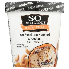 SO DELICIOUS: Cashew Milk Frozen Dessert Salted Caramel Cluster, 16 oz