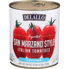 DELALLO: San Marzano Style Crushed Tomatoes, 28 oz