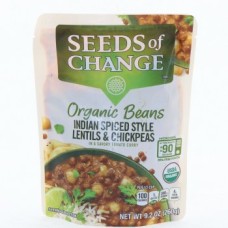 SEEDS OF CHANGE: Indian Style Lentils and Chickpeas, 9.2 oz