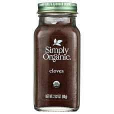 SIMPLY ORGANIC: Cloves Ground, 2.82 oz
