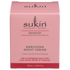 SUKIN: Enriching Night Cream Rosehip, 4.06 fo SUKIN: Enriching Night Cream Rosehip, 4.06 fo