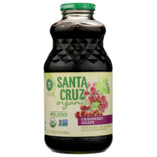 SANTA CRUZ: Organic Cranberry Grape Juice, 32 fo