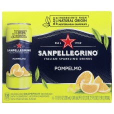 SAN PELLEGRINO: Pompelmo Sparkling Drink 6 Count, 66.9 fo