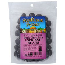 SUNRIDGE FARMS: Dark Chocolate Espresso Beans Fair Trade, 7 oz SUNRIDGE FARMS: Dark Chocolate Espresso Beans Fair Trade, 7 oz