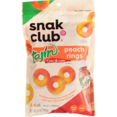 SNAK CLUB: Tajin Peach Rings, 5 oz