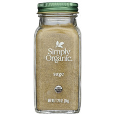 SIMPLY ORGANIC: Ground Sage Leaf, 1.2 oz
