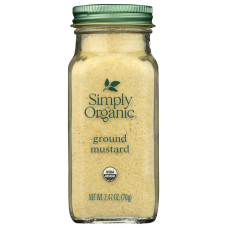 SIMPLY ORGANIC: Ground Mustard Seed, 2.47 oz