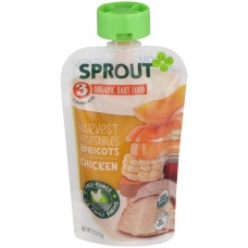 SPROUT: Harvest Vegetables Apricot with Chicken, 4 oz