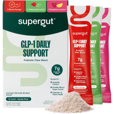 SUPERGUT: GLP 1 Prebiotic Daily Support 15 Count Variety Pack, 4.9 oz SUPERGUT: GLP 1 Prebiotic Daily Support 15 Count Variety Pack, 4.9 oz