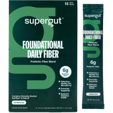 SUPERGUT: Foundational Daily Fiber 15 Count, 4.1 oz SUPERGUT: Foundational Daily Fiber 15 Count, 4.1 oz