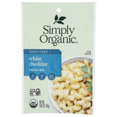 SIMPLY ORGANIC: Dairy Free White Cheddar Sauce, 0.85 oz