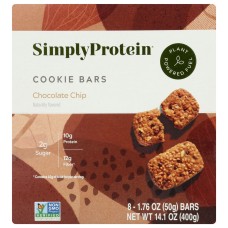 SIMPLYPROTEIN: Chocolate Chip Cookie Bar 8Pk, 14.11 oz