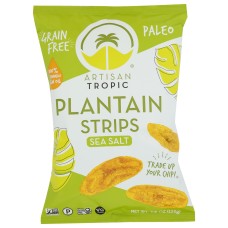 ARTISAN TROPIC: Plantain Strips Sea Salt, 4.5 oz