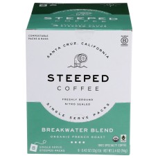 STEEPED COFFEE: Coffee Breakwater Blend, 8 ea