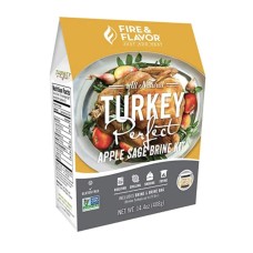 FIRE & FLAVOR: Turkey Brine Kit Apple Sage, 14.4 oz