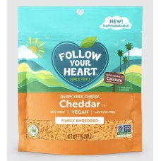 FOLLOW YOUR HEART: Cheddar Shredded, 7 oz