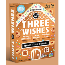 THREE WISHES: Cereal Grainfree Gngrbrd, 8.6 OZ