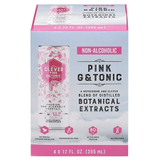 CLEVER: Mixer Pink G Tonic Na 4Pk, 48 FO