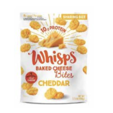 WHISPS: Bites Cheddar Cheese, 3.75 oz